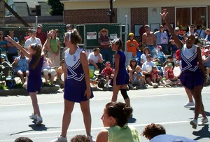 Candid cheerleaders