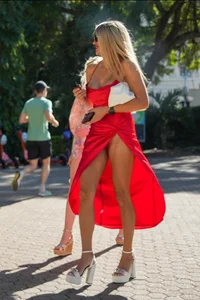 Red Dress Walking (not oc)