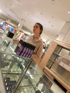 At the mall with the wife
