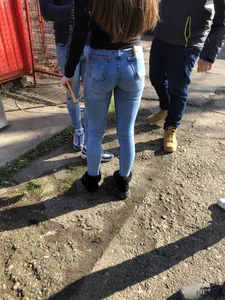 Brunette with fit ass