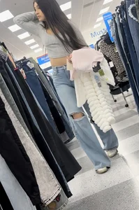 Slim petite VPL and down blouse, Sexy milf in jeans, Spanex Shorts Marshalls haul