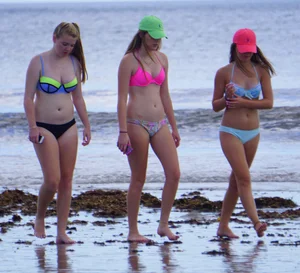 Beach and bikini girls