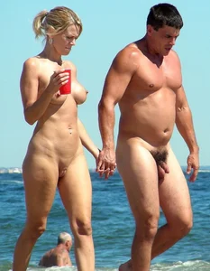 Nude beach and topless girls