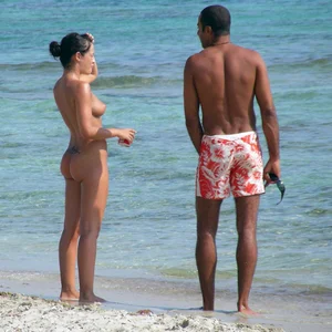 Nude beach and topless girls