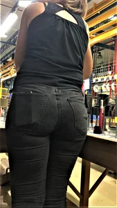 MILF big ass at work