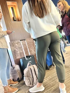 Long leg milf at the airport