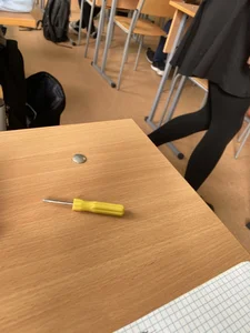 Beautiful school girl’s legs