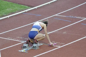 Candid track and field girls