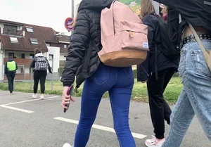 First post. Teen in blue jeans