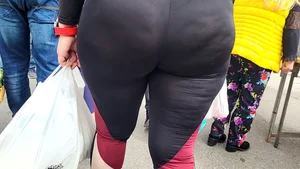 Milf with a tremendous hot ass in the market