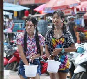 Water Festival girls in Thailand
