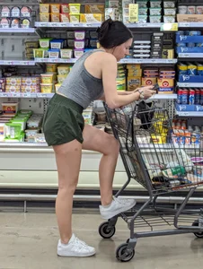 White chicks in green shorts