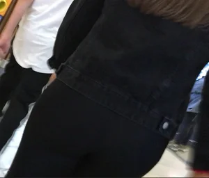 Skinny teens wearing skirts and tight pants