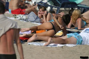 Sexy beach and bikini girls