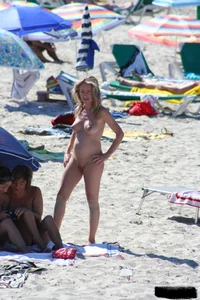 Bunch of sexy ladies on a nude beach