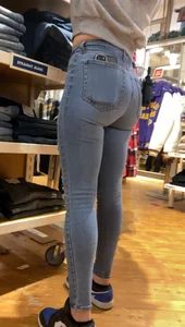 Tight Latinas ass from the mall