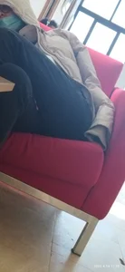 Candid girls in public library