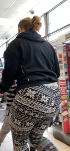 Leggings Fat Ass Milf RedHead Front And Ass Caps