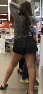 Chubby practice girl in a shorts