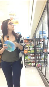 Tight jeans and shorts at the pharmacy