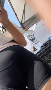 Sexy pawg in tight biker shorts vintage shopping