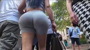Fat Ass Latina mami in gray leggings BBL (OC)
