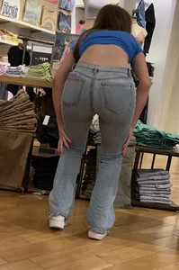 Redhead squatting and working part 19 (OC)