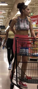 Pink spandex shorts and some problematic leggings