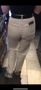 Nice Candid Ass in White Jeans Creepshot