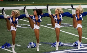 Candid cheerleaders