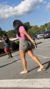 Latina in tiktok legging shorts