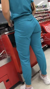 Hot blonde with tight ass in scrubs [oc]