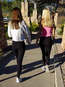 2 sexy asses walking in tight Lulus
