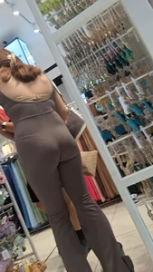 Hard VPL in brown one piece