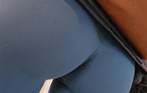 College Athlete with Hot Thigh Gap in Turquoise leggings (GIFS)