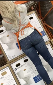 Glasses Platinum blonde booty at HD