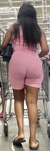 Huge Booty Ebony Milf in all Pink (vpl)