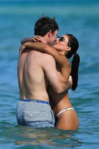 Brooks Nader looking sexy in a little bikini on a beach in Miami