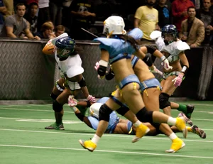 Sexy female football players with hot bodies