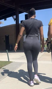 Dark ebony with fit and curvy body