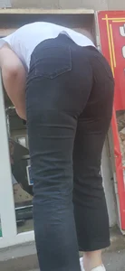 Armenian milf bending huge ass in black and blue jeans mega post