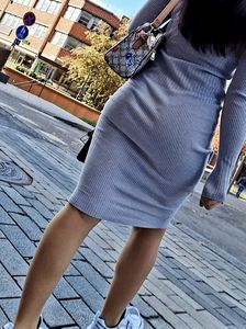 Really hot babe in dress