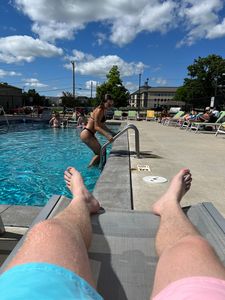 Bikini pool day