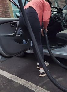 Vacuuming out Car, BENT OVER(VTL)!