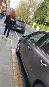 HOT Redhead PAWG black leggings