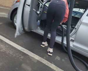 Vacuuming out Car, BENT OVER(VTL)!