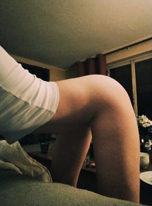 Home pics of girls wearing T-shirts but with no panties on and bending over