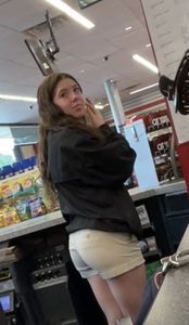 TIGHT coworker showing off Sexy ass (FACESHOTS)