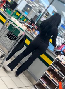 BLACK LEGGINGS GODDESS OC caught! SUPER CLOSE!