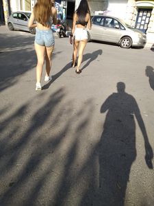 Absolutely amazing ass in shorts